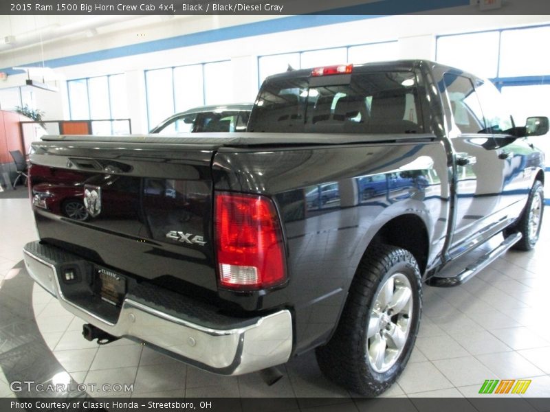 Black / Black/Diesel Gray 2015 Ram 1500 Big Horn Crew Cab 4x4