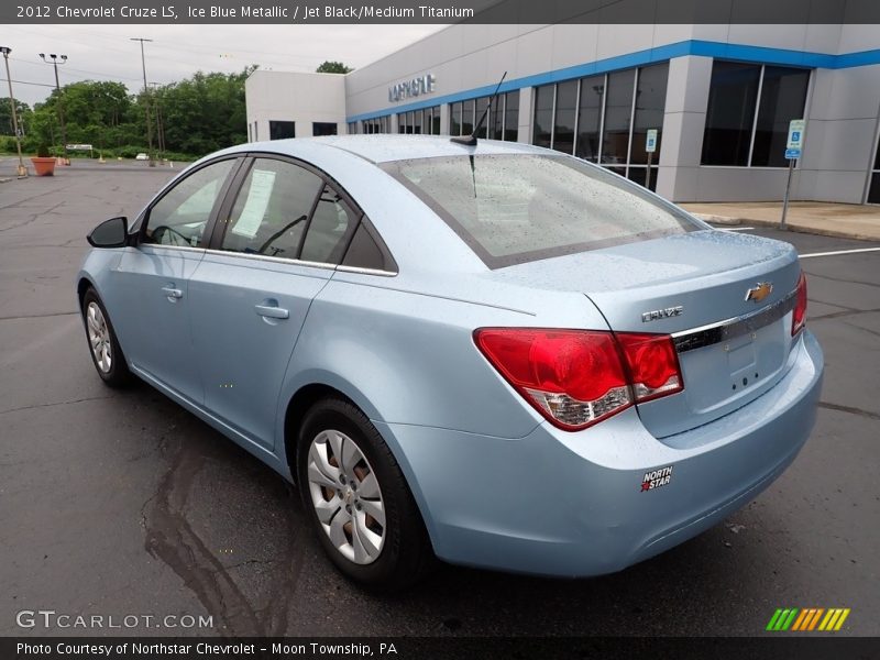 Ice Blue Metallic / Jet Black/Medium Titanium 2012 Chevrolet Cruze LS