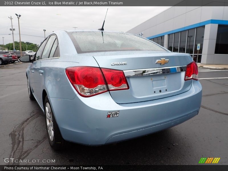 Ice Blue Metallic / Jet Black/Medium Titanium 2012 Chevrolet Cruze LS