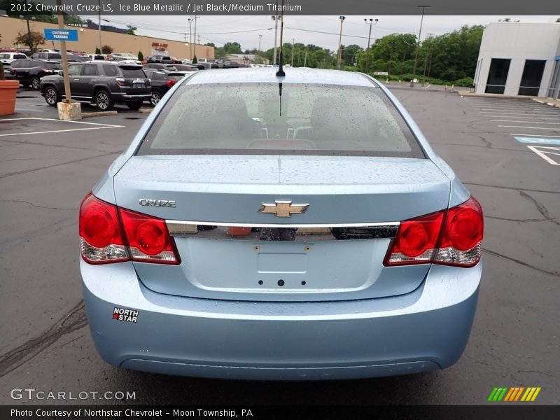 Ice Blue Metallic / Jet Black/Medium Titanium 2012 Chevrolet Cruze LS