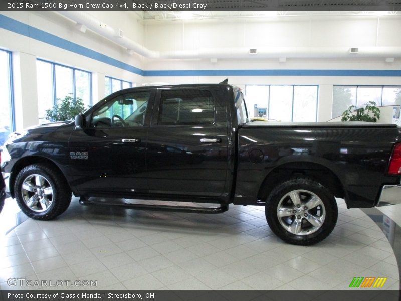 Black / Black/Diesel Gray 2015 Ram 1500 Big Horn Crew Cab 4x4