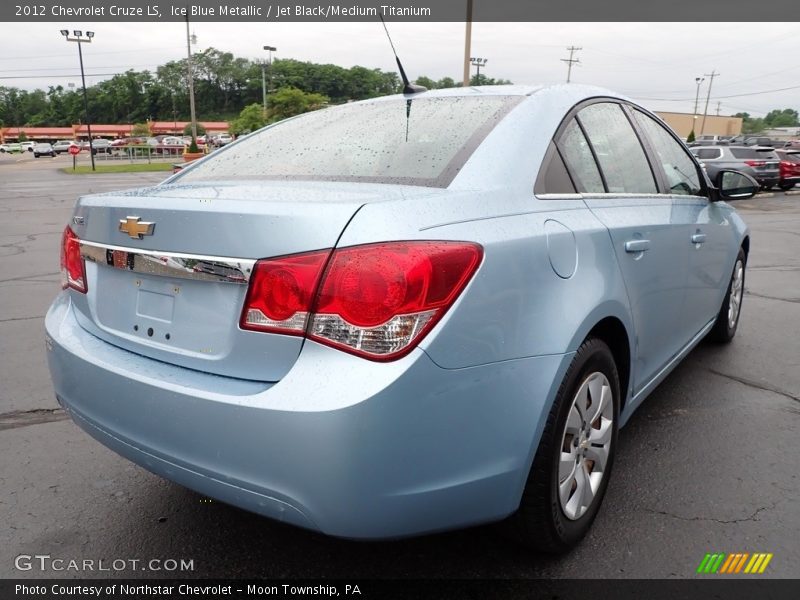 Ice Blue Metallic / Jet Black/Medium Titanium 2012 Chevrolet Cruze LS