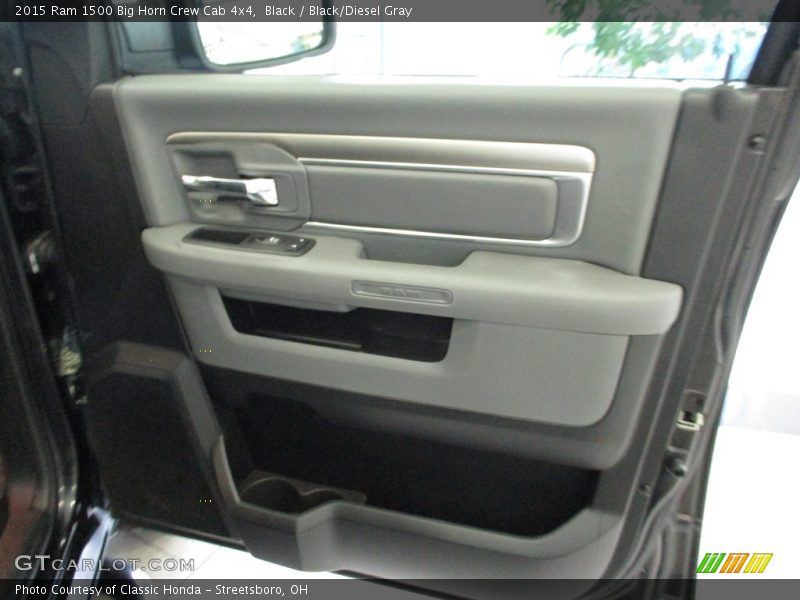 Black / Black/Diesel Gray 2015 Ram 1500 Big Horn Crew Cab 4x4