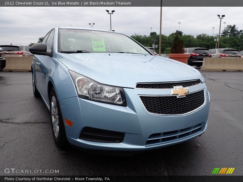 Ice Blue Metallic / Jet Black/Medium Titanium 2012 Chevrolet Cruze LS