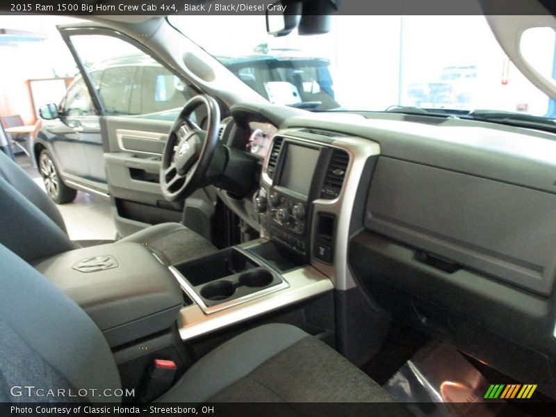 Black / Black/Diesel Gray 2015 Ram 1500 Big Horn Crew Cab 4x4