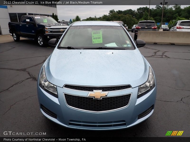 Ice Blue Metallic / Jet Black/Medium Titanium 2012 Chevrolet Cruze LS