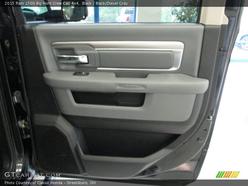 Black / Black/Diesel Gray 2015 Ram 1500 Big Horn Crew Cab 4x4