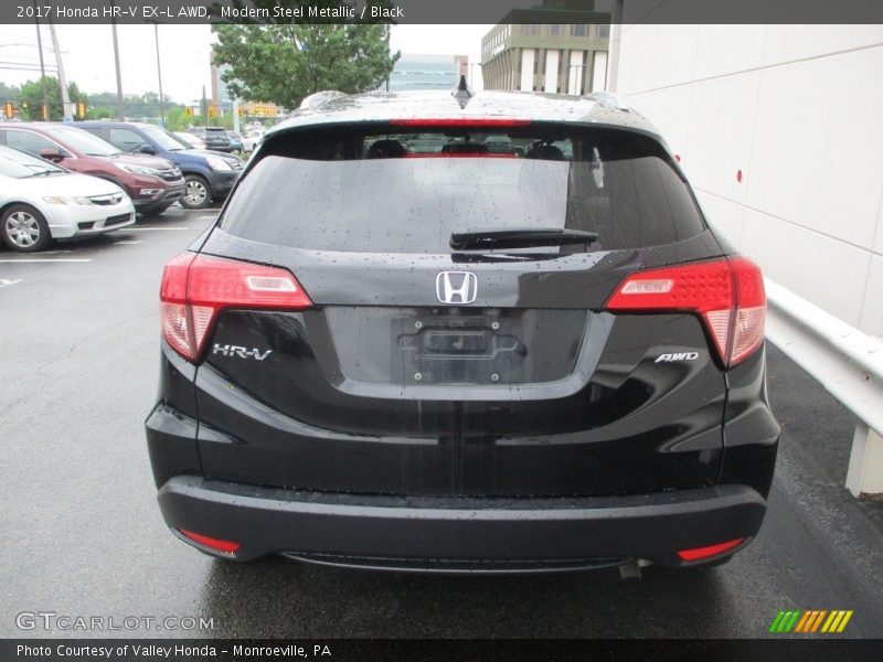 Modern Steel Metallic / Black 2017 Honda HR-V EX-L AWD