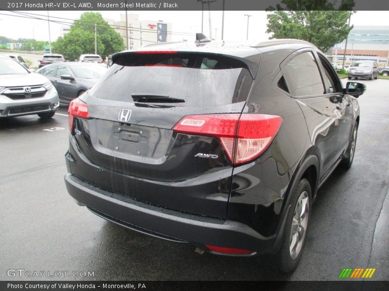Modern Steel Metallic / Black 2017 Honda HR-V EX-L AWD