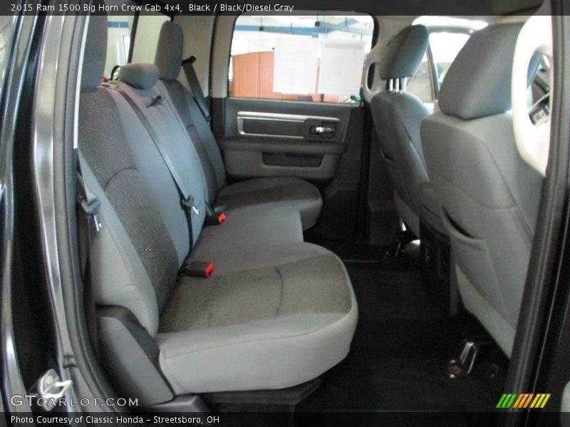 Black / Black/Diesel Gray 2015 Ram 1500 Big Horn Crew Cab 4x4