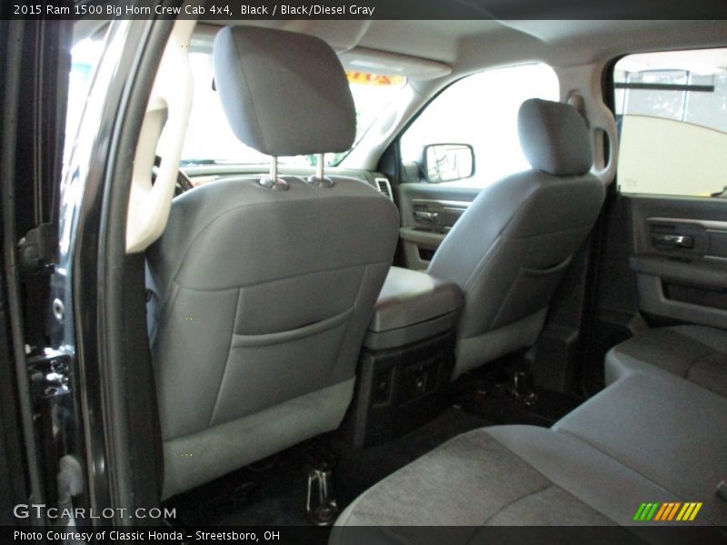 Black / Black/Diesel Gray 2015 Ram 1500 Big Horn Crew Cab 4x4