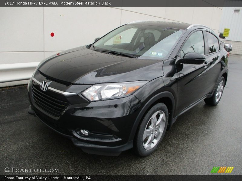 Modern Steel Metallic / Black 2017 Honda HR-V EX-L AWD