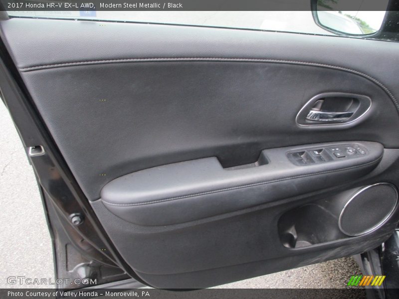 Modern Steel Metallic / Black 2017 Honda HR-V EX-L AWD