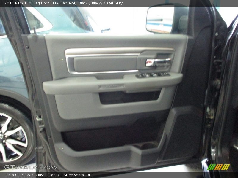 Black / Black/Diesel Gray 2015 Ram 1500 Big Horn Crew Cab 4x4