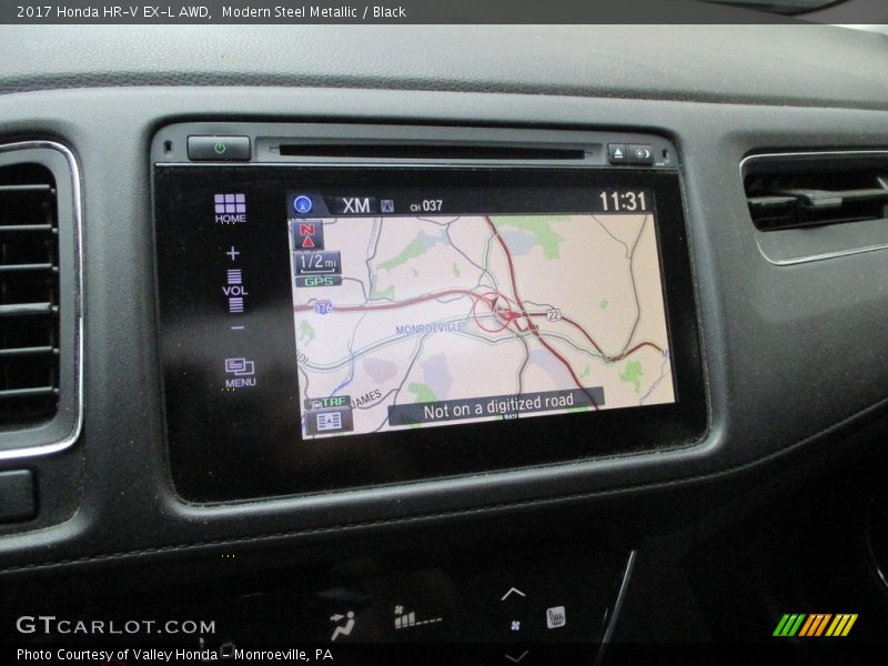 Modern Steel Metallic / Black 2017 Honda HR-V EX-L AWD