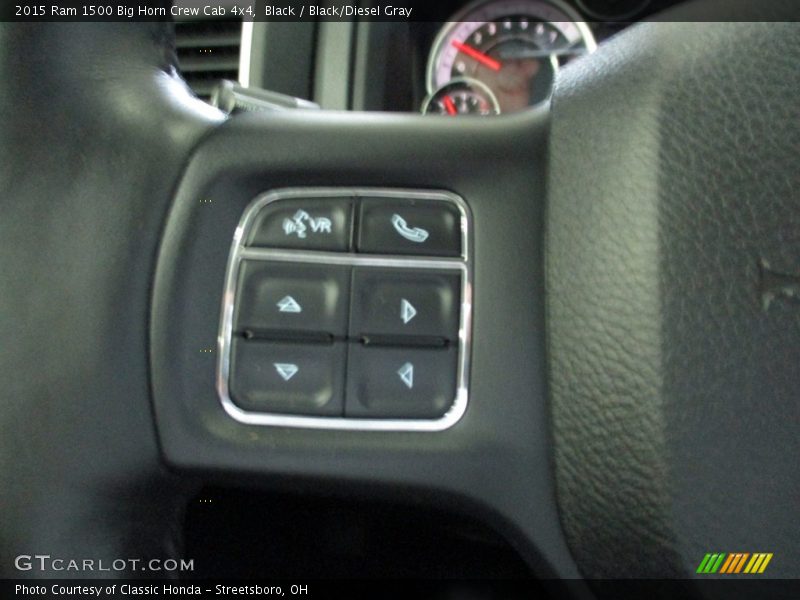 Black / Black/Diesel Gray 2015 Ram 1500 Big Horn Crew Cab 4x4