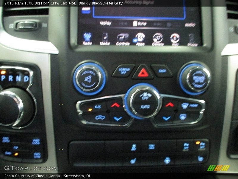 Black / Black/Diesel Gray 2015 Ram 1500 Big Horn Crew Cab 4x4