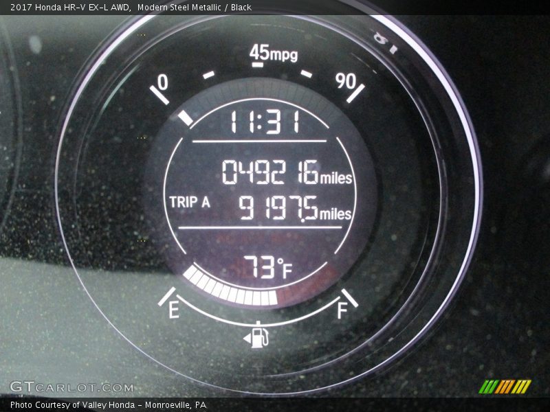 Modern Steel Metallic / Black 2017 Honda HR-V EX-L AWD