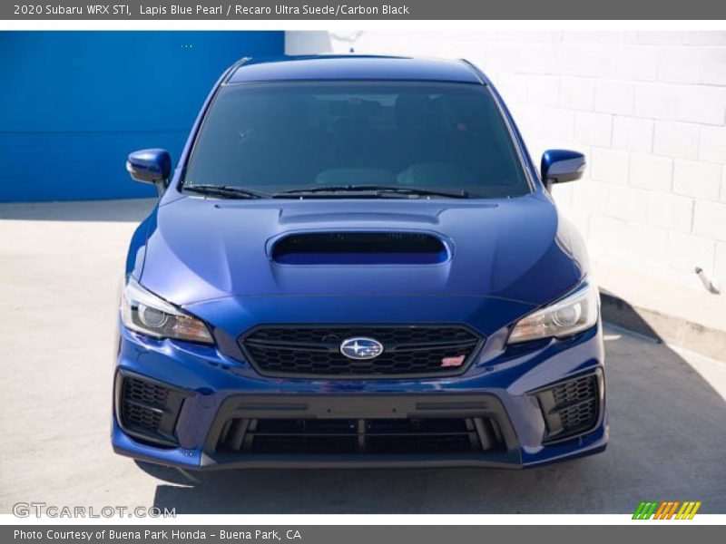 Lapis Blue Pearl / Recaro Ultra Suede/Carbon Black 2020 Subaru WRX STI