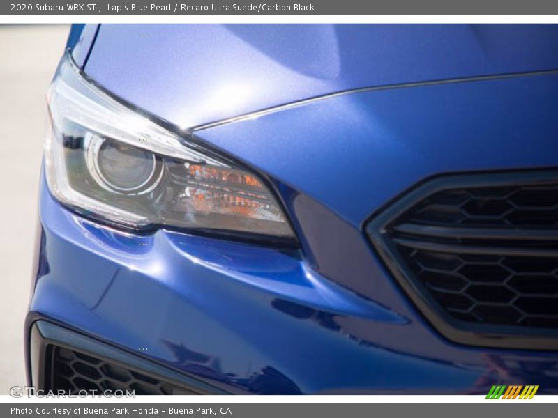 Lapis Blue Pearl / Recaro Ultra Suede/Carbon Black 2020 Subaru WRX STI