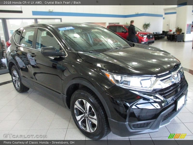 Crystal Black Pearl / Black 2018 Honda CR-V LX AWD