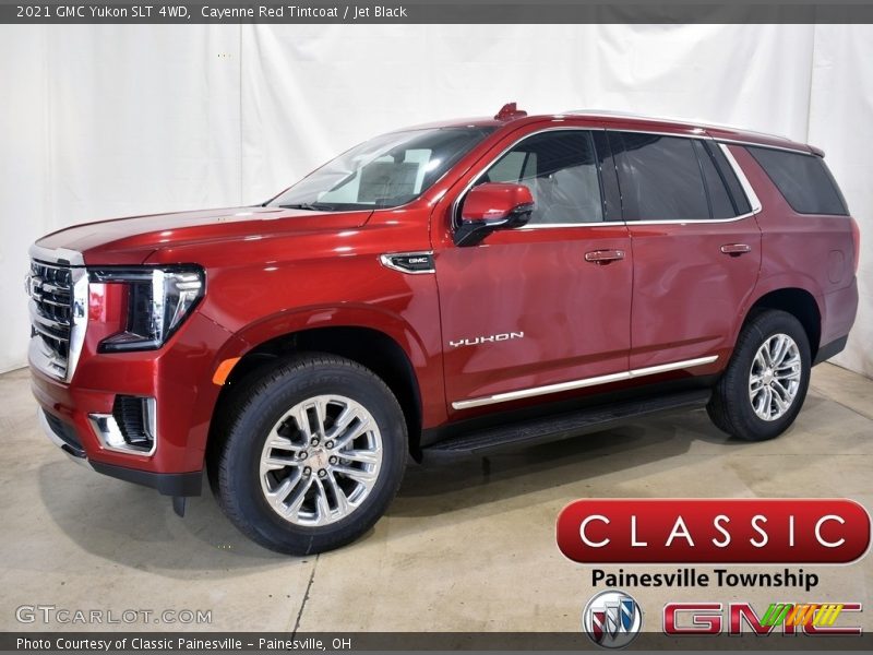 Cayenne Red Tintcoat / Jet Black 2021 GMC Yukon SLT 4WD