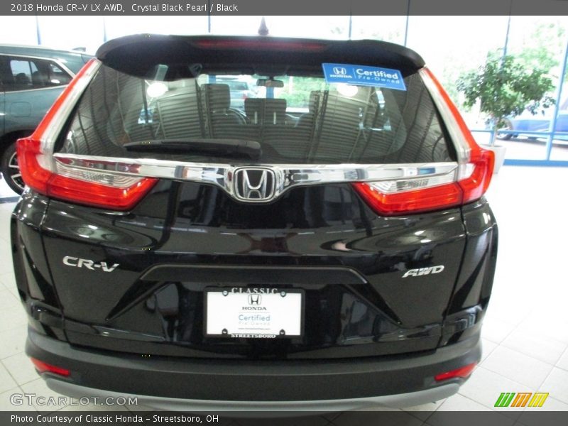 Crystal Black Pearl / Black 2018 Honda CR-V LX AWD