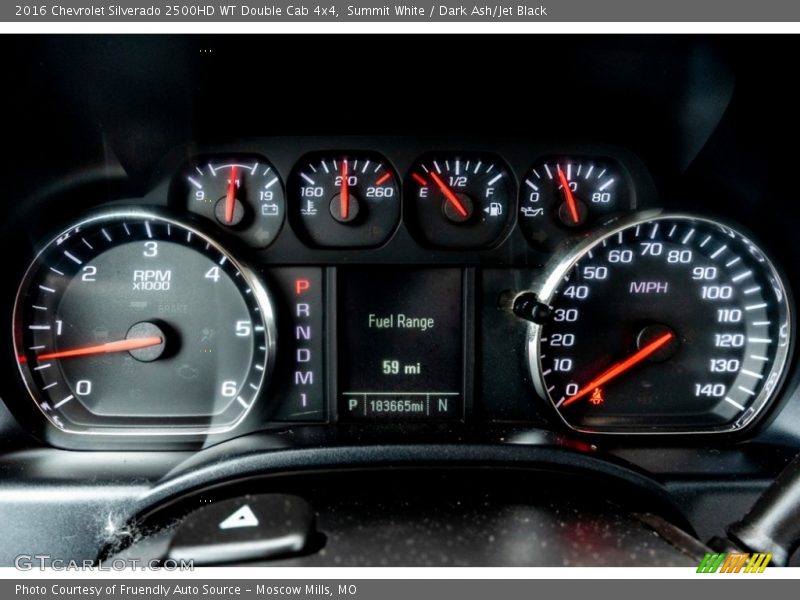  2016 Silverado 2500HD WT Double Cab 4x4 WT Double Cab 4x4 Gauges