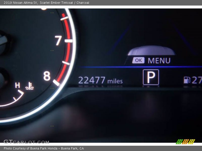 Scarlet Ember Tintcoat / Charcoal 2019 Nissan Altima SV