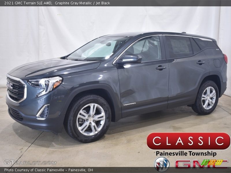 Graphite Gray Metallic / Jet Black 2021 GMC Terrain SLE AWD