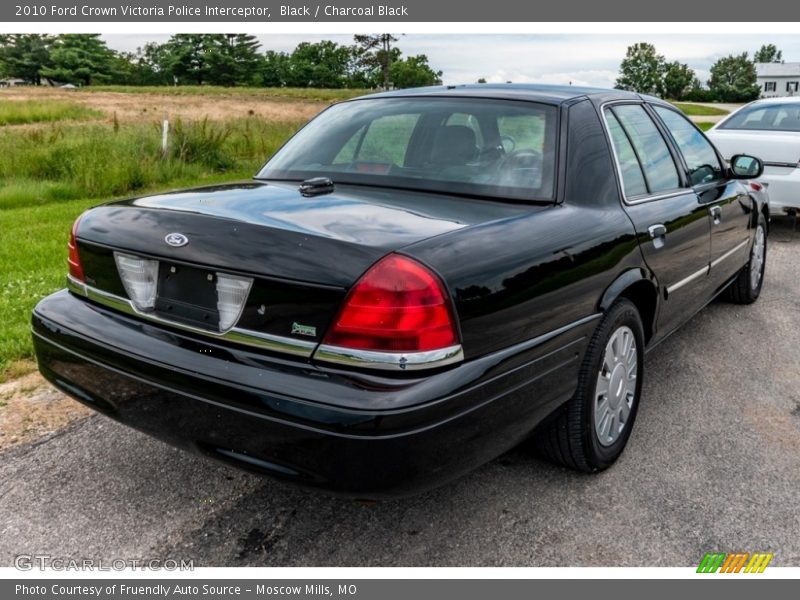 Black / Charcoal Black 2010 Ford Crown Victoria Police Interceptor