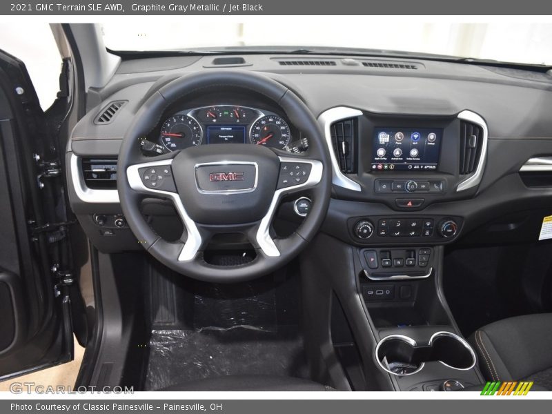 Graphite Gray Metallic / Jet Black 2021 GMC Terrain SLE AWD