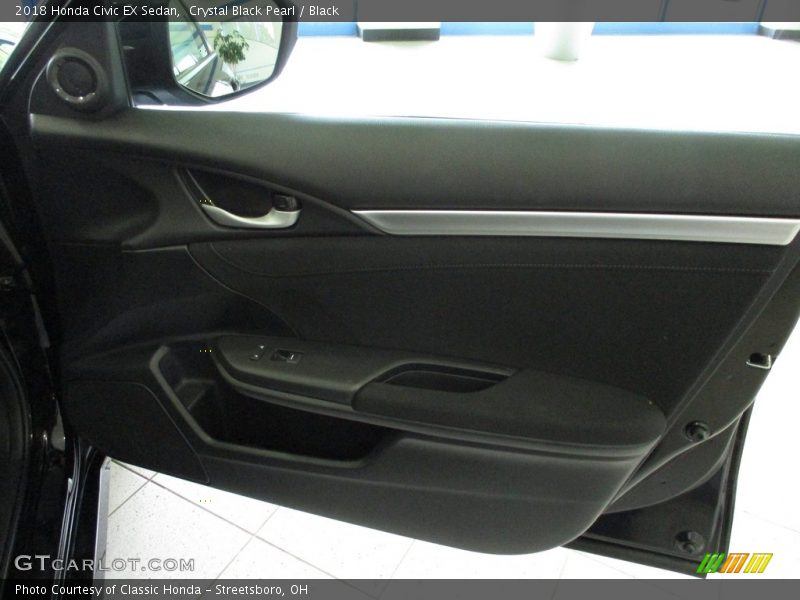 Crystal Black Pearl / Black 2018 Honda Civic EX Sedan
