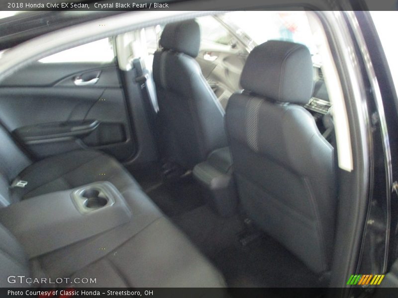 Crystal Black Pearl / Black 2018 Honda Civic EX Sedan