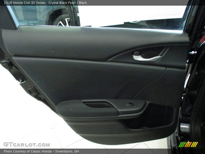 Crystal Black Pearl / Black 2018 Honda Civic EX Sedan