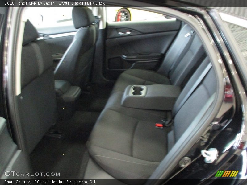 Crystal Black Pearl / Black 2018 Honda Civic EX Sedan