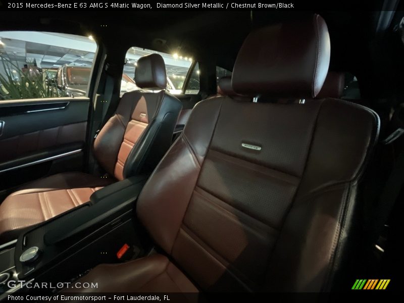 Diamond Silver Metallic / Chestnut Brown/Black 2015 Mercedes-Benz E 63 AMG S 4Matic Wagon