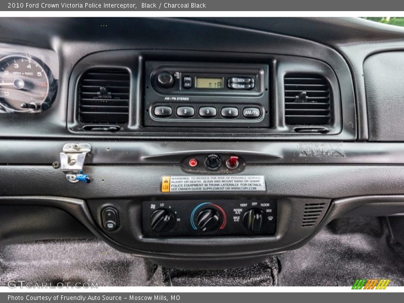 Black / Charcoal Black 2010 Ford Crown Victoria Police Interceptor