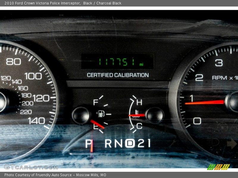 Black / Charcoal Black 2010 Ford Crown Victoria Police Interceptor