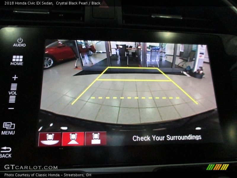 Crystal Black Pearl / Black 2018 Honda Civic EX Sedan