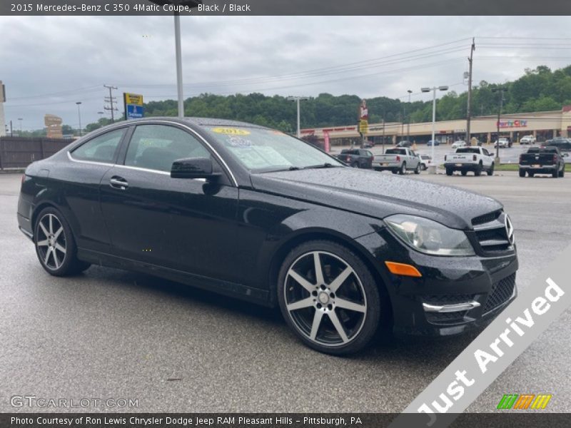 Black / Black 2015 Mercedes-Benz C 350 4Matic Coupe