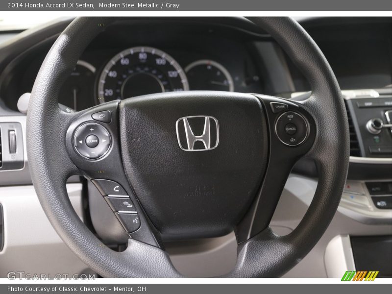 Modern Steel Metallic / Gray 2014 Honda Accord LX Sedan