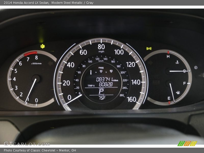 Modern Steel Metallic / Gray 2014 Honda Accord LX Sedan