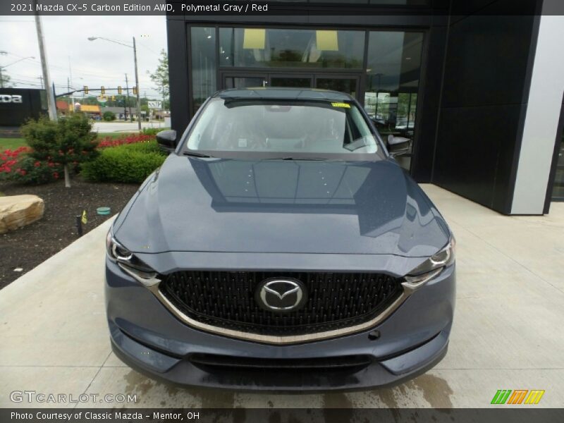 Polymetal Gray / Red 2021 Mazda CX-5 Carbon Edition AWD