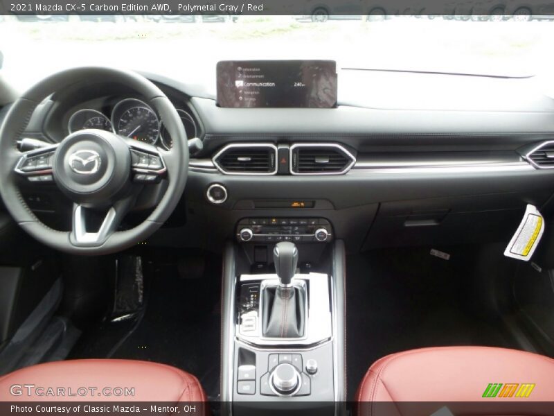 Polymetal Gray / Red 2021 Mazda CX-5 Carbon Edition AWD