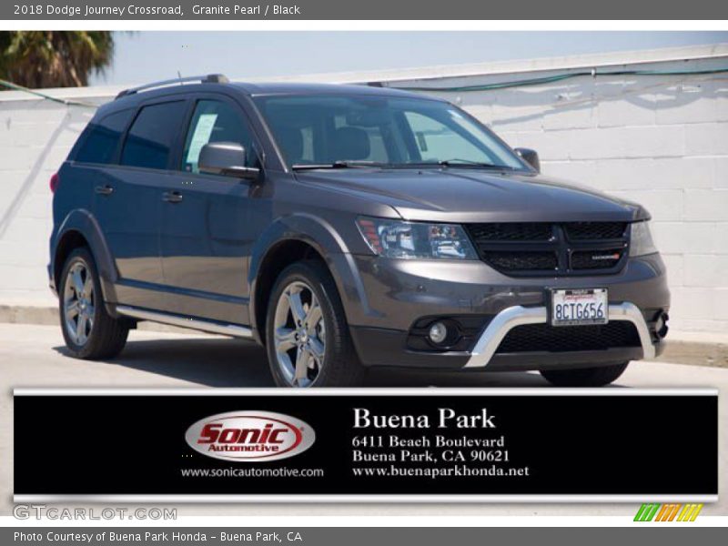 Granite Pearl / Black 2018 Dodge Journey Crossroad