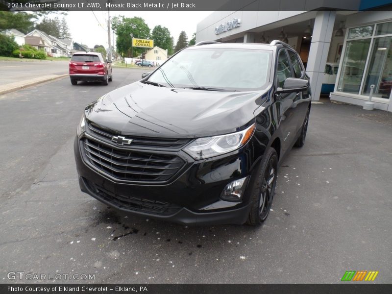 Mosaic Black Metallic / Jet Black 2021 Chevrolet Equinox LT AWD