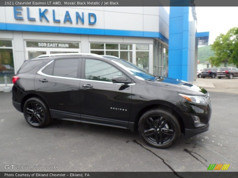 Mosaic Black Metallic / Jet Black 2021 Chevrolet Equinox LT AWD
