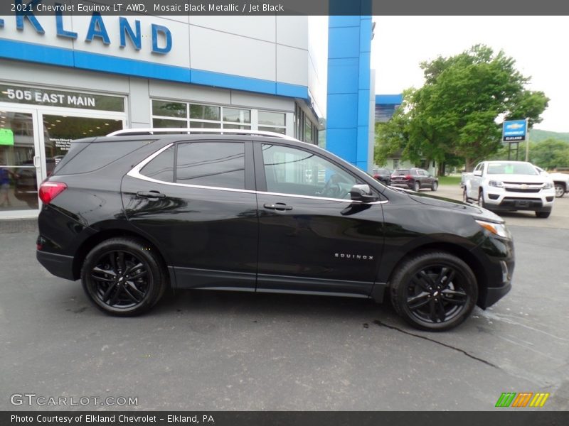Mosaic Black Metallic / Jet Black 2021 Chevrolet Equinox LT AWD