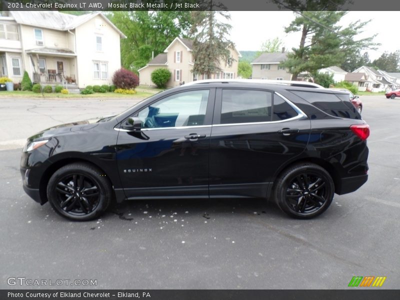 Mosaic Black Metallic / Jet Black 2021 Chevrolet Equinox LT AWD